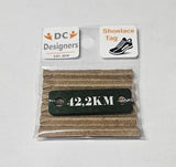 42.2 KM Individual Shoelace Tag Green Shoe Lace Tags