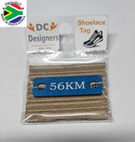 56 KM Individual Shoelace Tag