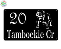 Bulldog House Sign Wall Art
