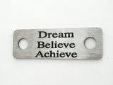 Dream Believe Achieve Individual Shoelace Tag Shoe Lace Tags