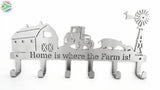 Home Is Where The Farm Is! 6 Hook Key Hook Hooks