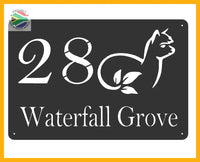 Alpaca House Sign Wall Art