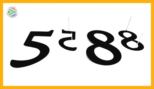Individual House Numbers 0-9 Wall Art