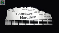 Comrades Marathon Down Run Medal Hanger 48 Tier Stainless Steel Brush Finish Sports Hangers