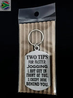 Two Tips For Faster Jogging Lady Design Single Sided Laser Engraved Key Ring-Bag Tag Key Rings