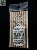 Two Tips For Faster Jogging Lady Design Single Sided Laser Engraved Key Ring-Bag Tag Key Rings