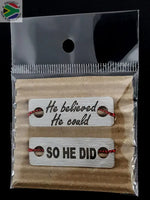 She & He Believed 48 Tier Medal Hangers Combo Set With Shoelace Tags Sports Medal Hangers