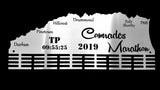 Comrades Marathon Up Run Personalised 48 Tier Medal Hanger Stainless Steel Brush Finish Sports