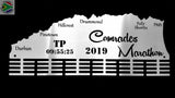 Comrades Marathon Up Run Personalised 48 Tier Medal Hanger Stainless Steel Brush Finish Sports