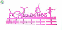 Gymnastics Figurines 48 Tier Medal Hanger Pink Sports Medal Hangers