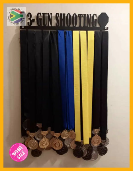 3-Gun Shooting Medal Hanger Sports Medal Hangers