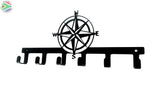 Compass Key Hook Black Hooks