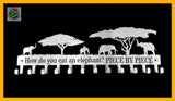 How Do You Eat An Elephant Elephants Under The Trees 12 Hook Key Hooks