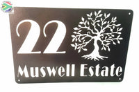 Aluminium House Sign Various Sizes Available Wall Art