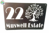 Aluminium House Sign Various Sizes Available Wall Art