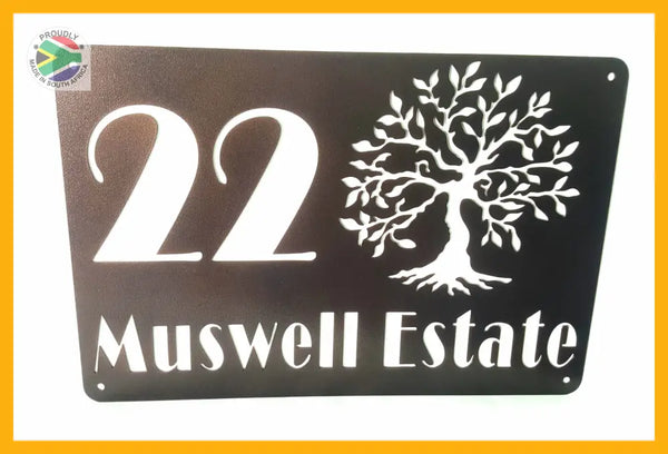 Olive Tree House Sign Wall Art