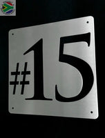 House Number Sign Wall Art