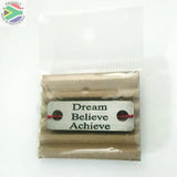 Dream Believe Achieve Individual Shoelace Tag Shoe Lace Tags