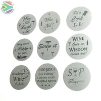 Wine Coasters Laser Etched In Stainless Steel