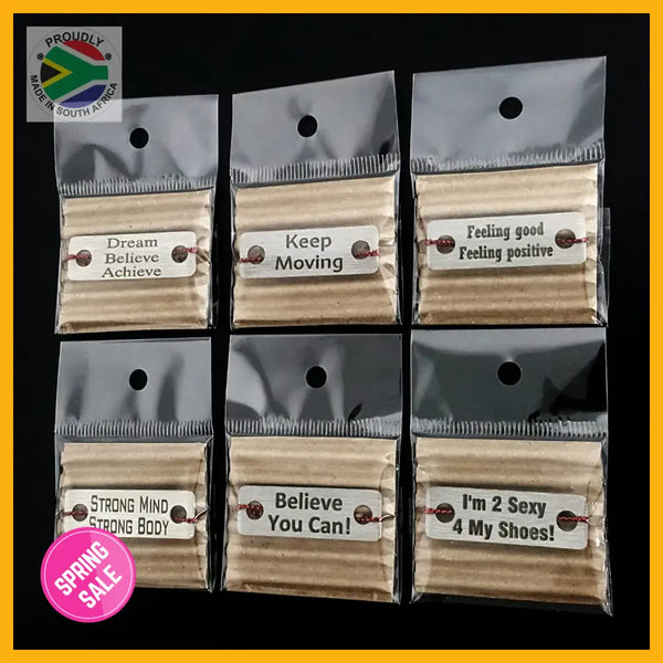 Motivational Shoe Lace Tags Set Of 6 Lace