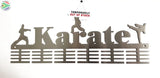 Karate 3 Figure 48 Tier Medal Hanger Stainless Steel Brush Finish Sports Medal Hangers