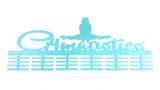 Gymnastics Female Floor 48 Tier Medal Hanger Blue Turquoise Sports Medal Hangers
