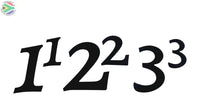 Individual House Numbers 0-9 Wall Art