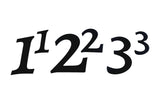 Individual House Numbers 0-9 Wall Art
