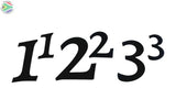 Individual House Numbers 0-9 Wall Art
