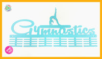 Gymnastics Beam 48 Tier Medal Hanger Blue Turquoise Sports Medal Hangers