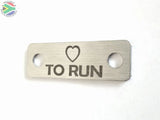 Love To Run Individual Shoelace Tag Shoe Lace Tags