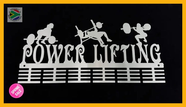 Lady Power Lifting 48 Tier Medal Hanger Stainless Steel Brush Finish Sports Medal Hangers