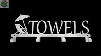 Towels Deckchair 4 Hook Towel Hanger Home Décor