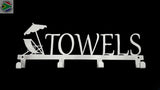 Towels Deckchair 4 Hook Towel Hanger Home Décor