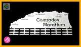 Comrades Marathon Up Run Medal Hanger 48 Tier Stainless Steel Brush Finish Sports Hangers