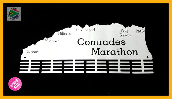 Comrades Marathon Up Run Medal Hanger 48 Tier Stainless Steel Brush Finish Sports Hangers