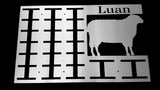 Personalized Sheep Rosette Hanger Horse Hangers