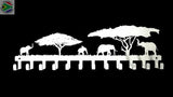 Elephants Under The Trees 12 Hook Key Hooks
