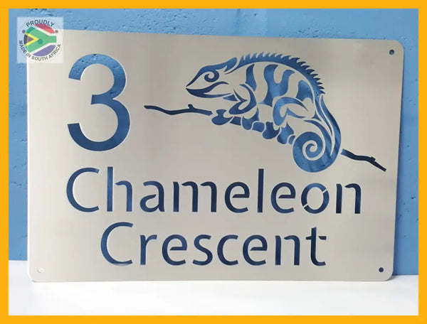 Chameleon House Sign Wall Art