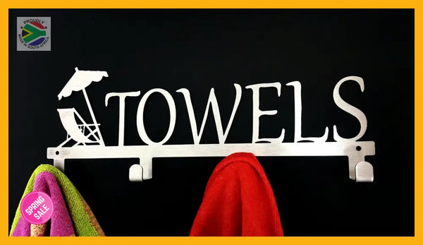Towels Deckchair 4 Hook Towel Hanger Home Décor