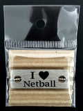 I Love Netball Individual Shoelace Tag Shoe Lace Tags