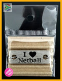 I Love Netball Individual Shoelace Tag Shoe Lace Tags