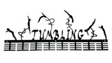 Gymnastics Tumbling 64 Tier Medal Hanger Black Sports Medal Hangers