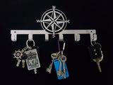 Compass Key Hook Stainless Steel Brush Finish Hooks