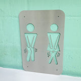 Ladies & Gents Toilet Sign Wall Art