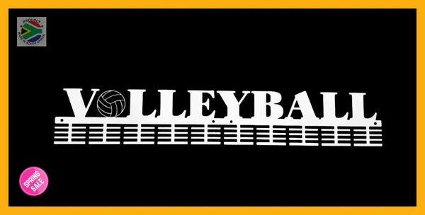Volleyball 80 Tier Medal Hanger Stainless Steel Brush Finish Sports Medal Hangers