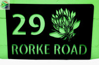 Protea Flower House Sign Wall Art