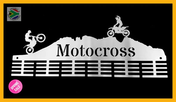 Motocross 48 Tier Medal Hanger Stainless Steel Brush Finish Sports Medal Hangers