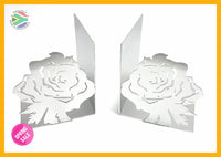 Rose Flower Book Ends Home Décor