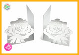 Rose Flower Book Ends Home Décor